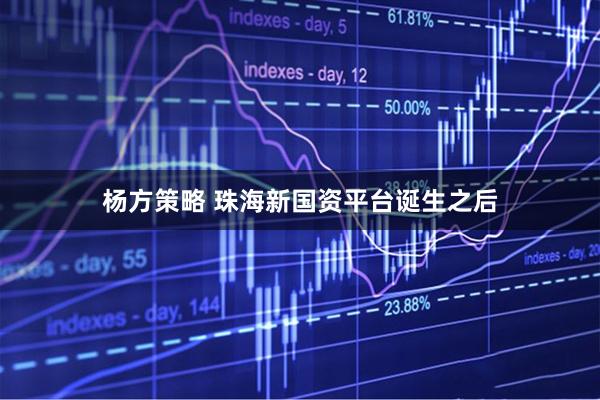 杨方策略 珠海新国资平台诞生之后