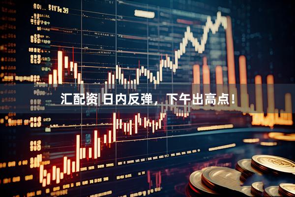 汇配资 日内反弹，下午出高点！