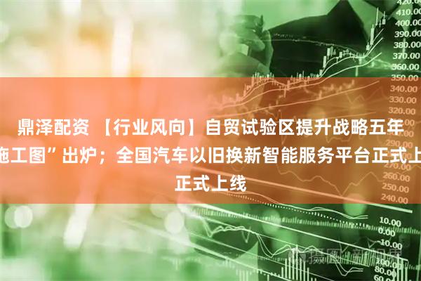 鼎泽配资 【行业风向】自贸试验区提升战略五年“施工图”出炉；全国汽车以旧换新智能服务平台正式上线